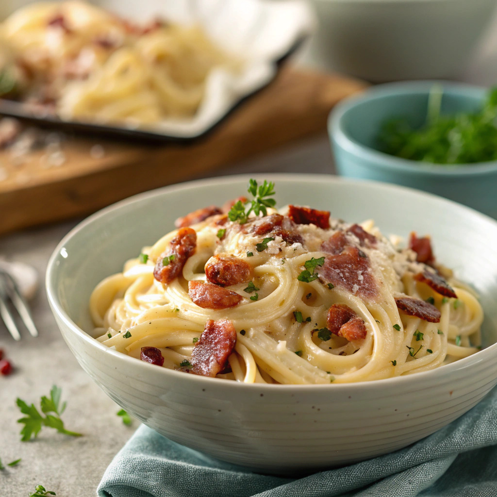 bacon pasta recipe – creamy and savory image 1