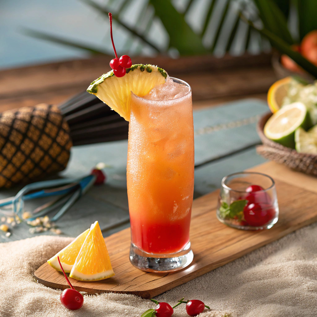 bahama mama drink recipe – tropical rum cocktail image 1