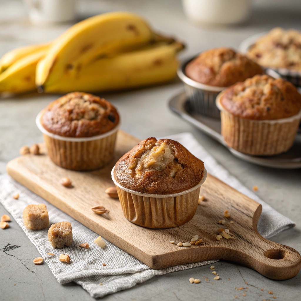 banana bread muffin recipe – individual portions image 1
