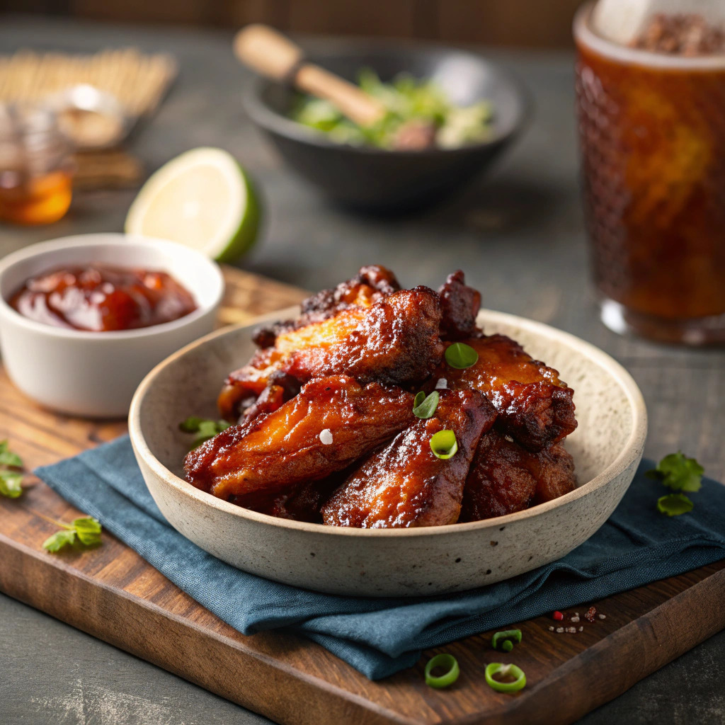 bbq chicken wings recipe – sticky and smoky image 1