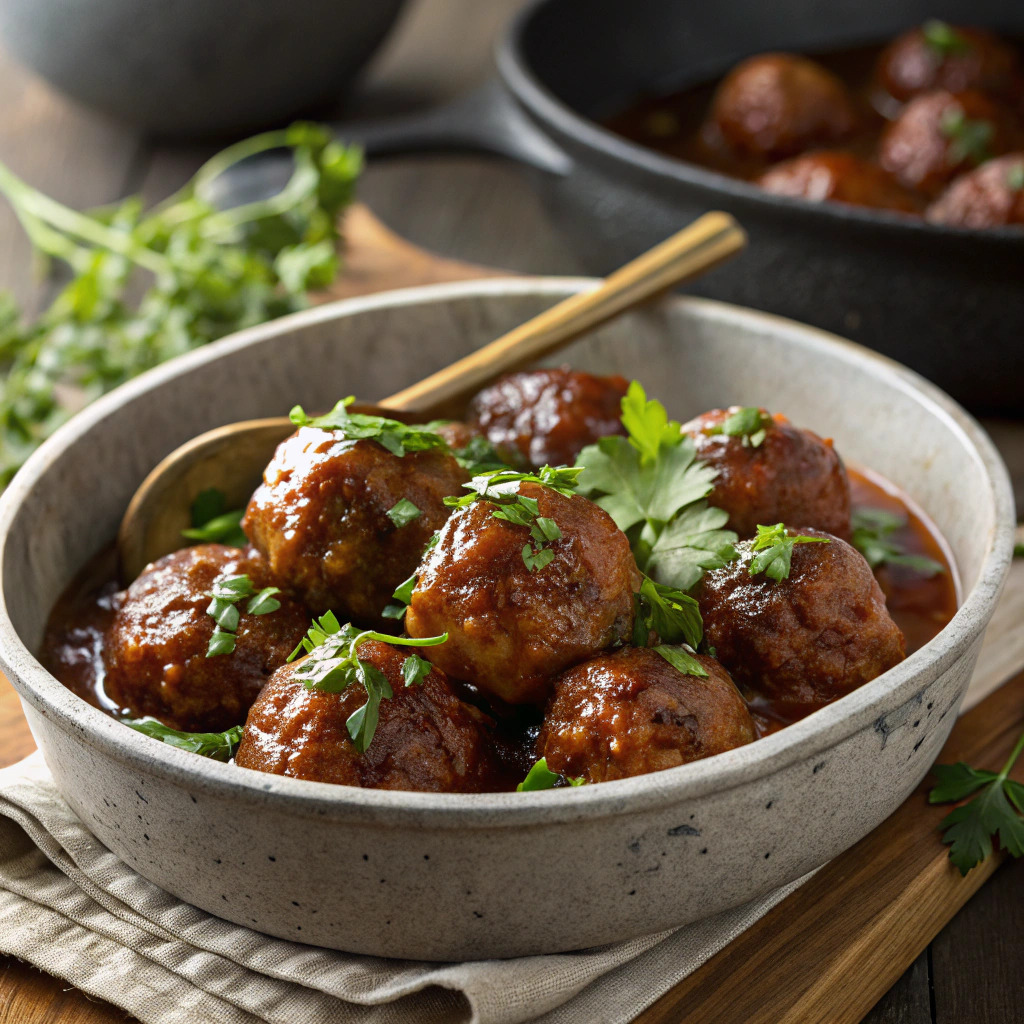 bbq meatballs recipe – sweet and tangy party favorite image 1