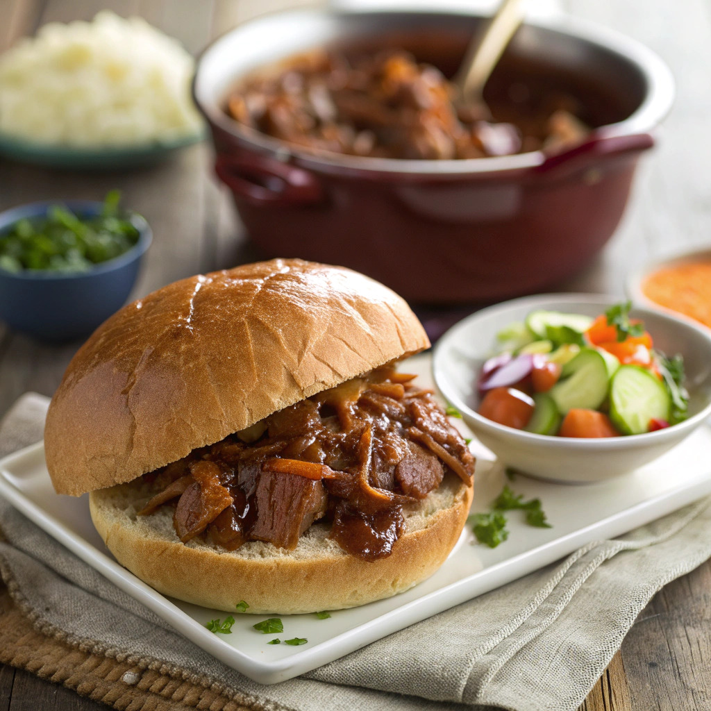 bbq pork crockpot recipe – fall apart tender image 1