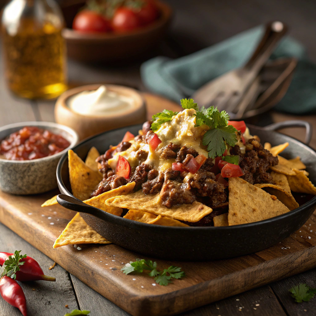 beef nachos recipe – loaded and cheesy image 1