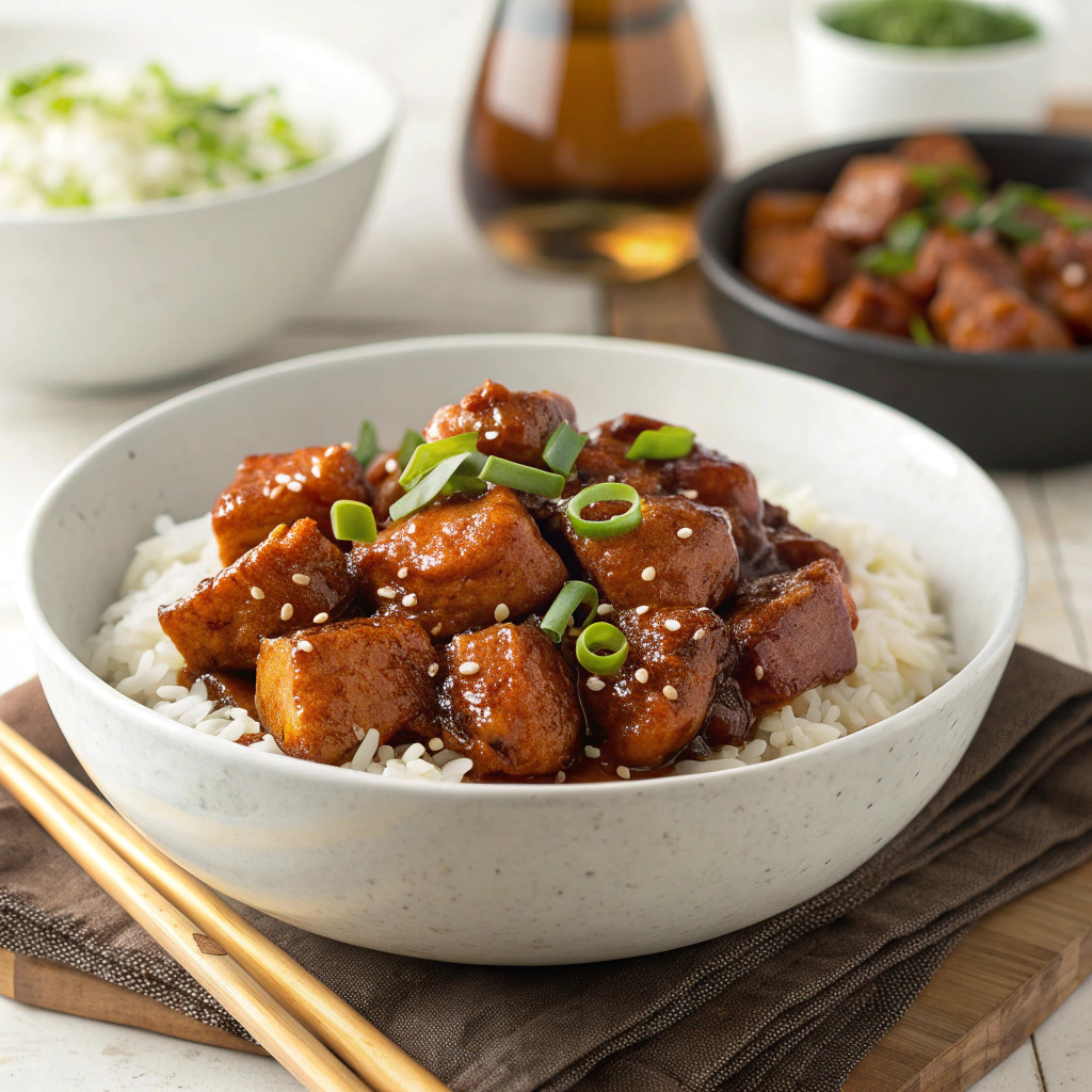 bourbon chicken recipe – sweet and savory mall classic image 1