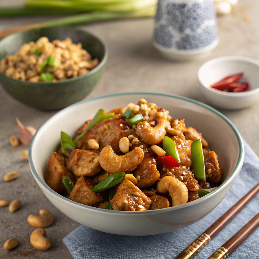 cashew chicken recipe – crunchy nuts and tender meat image 1