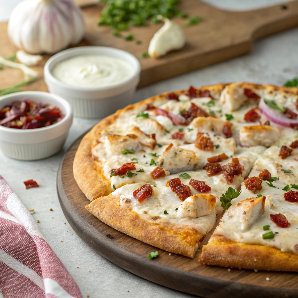 chicken bacon ranch pizza recipe – loaded with flavor image 1
