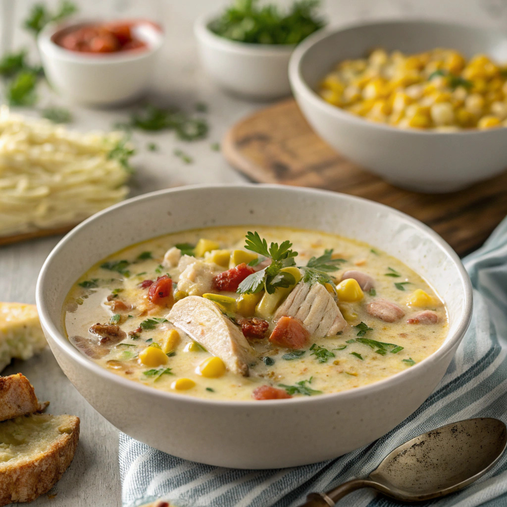chicken corn chowder recipe – creamy and comforting image 1