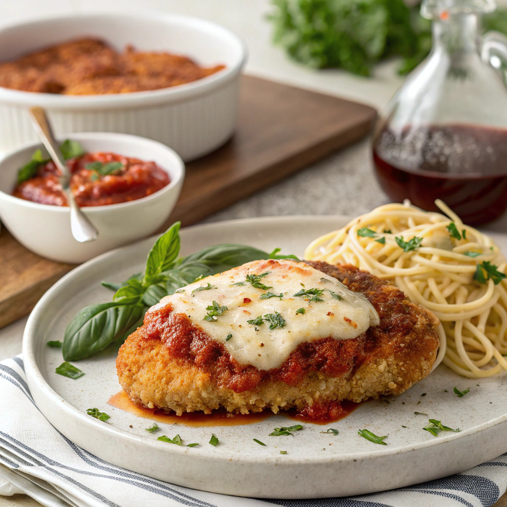 chicken parmesan recipe – crispy breaded with melted cheese image 1