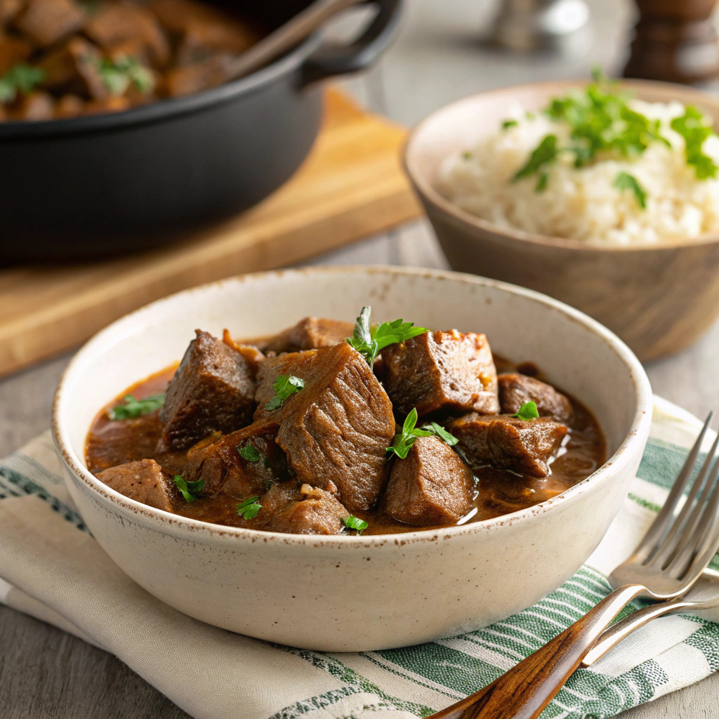 crock pot beef tips recipe – fork tender image 1