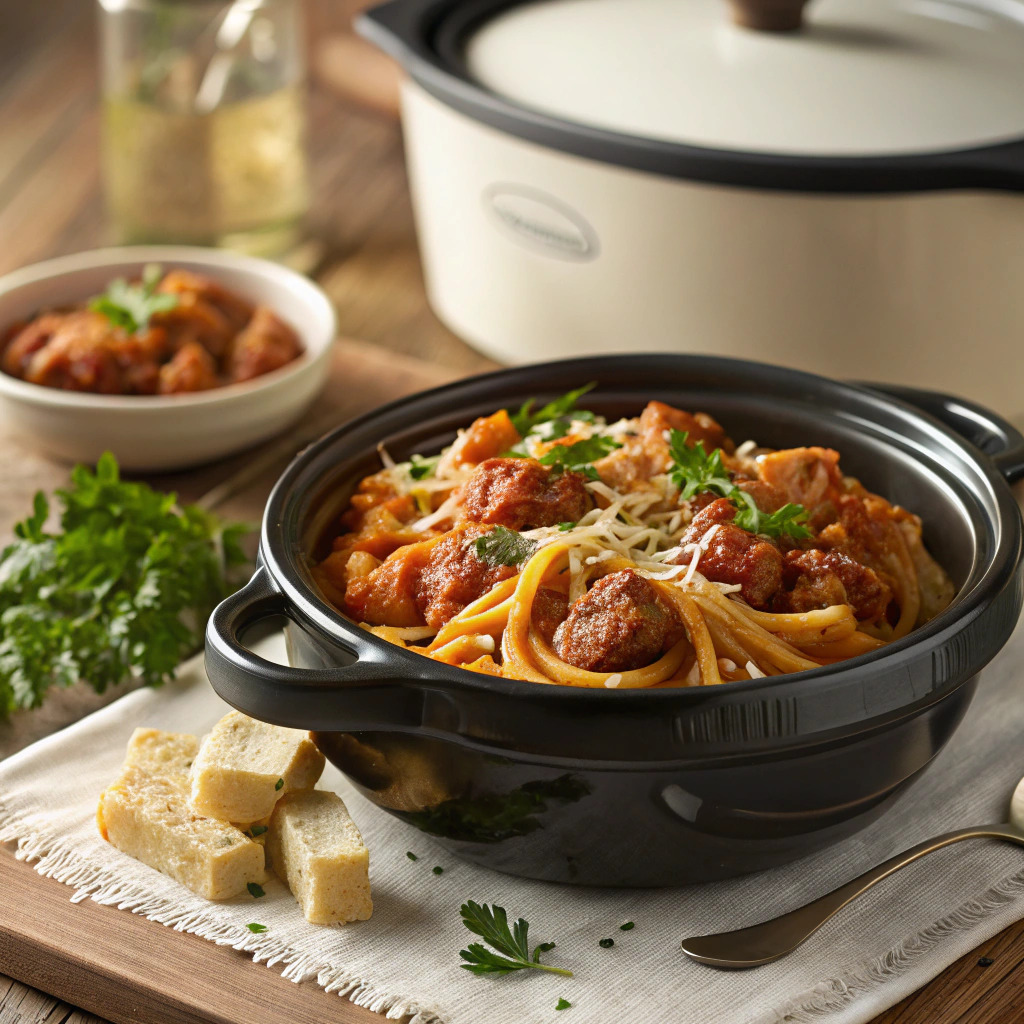 crockpot pasta recipe – one pot wonder image 1