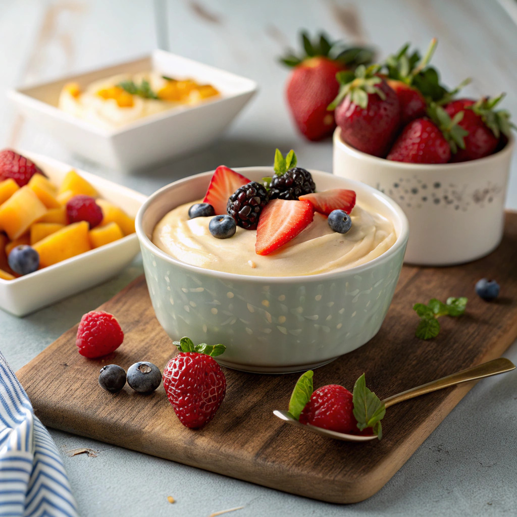 dessert dip recipe – sweet and creamy for fruit image 1