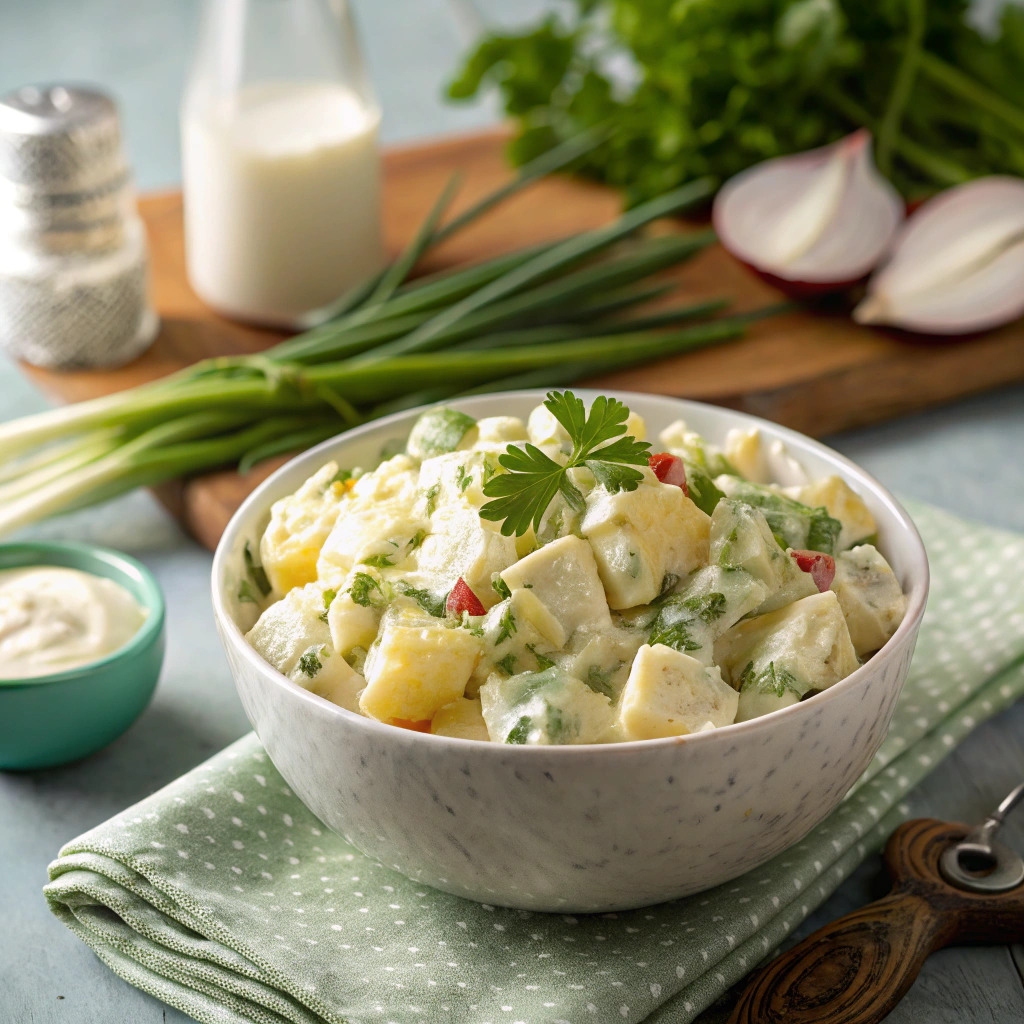 easy potato salad recipe – classic and creamy image 1