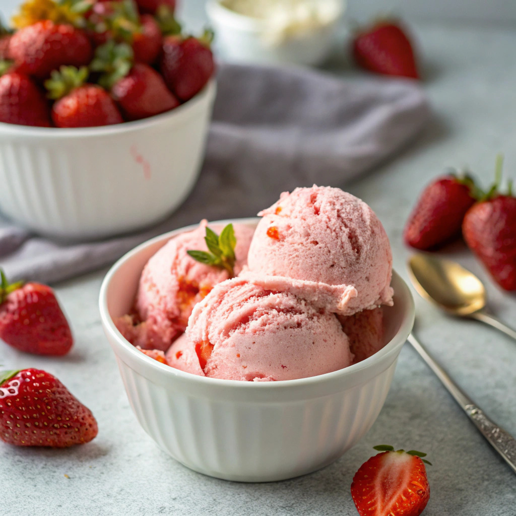 homemade strawberry ice cream recipe – fresh and creamy image 1