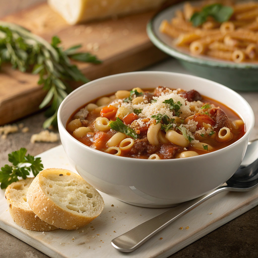 pasta fagioli soup recipe – italian bean and pasta image 1