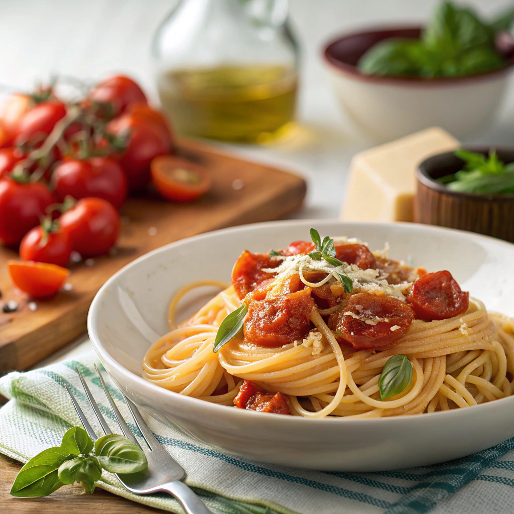 pasta pomodoro recipe – simple tomato sauce image 1