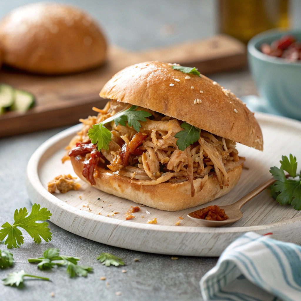 pulled chicken recipe – slow cooked and shredded image 1
