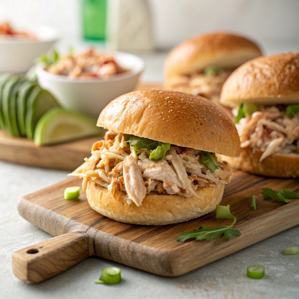 shredded chicken sandwiches recipe – perfect for crowds image 1
