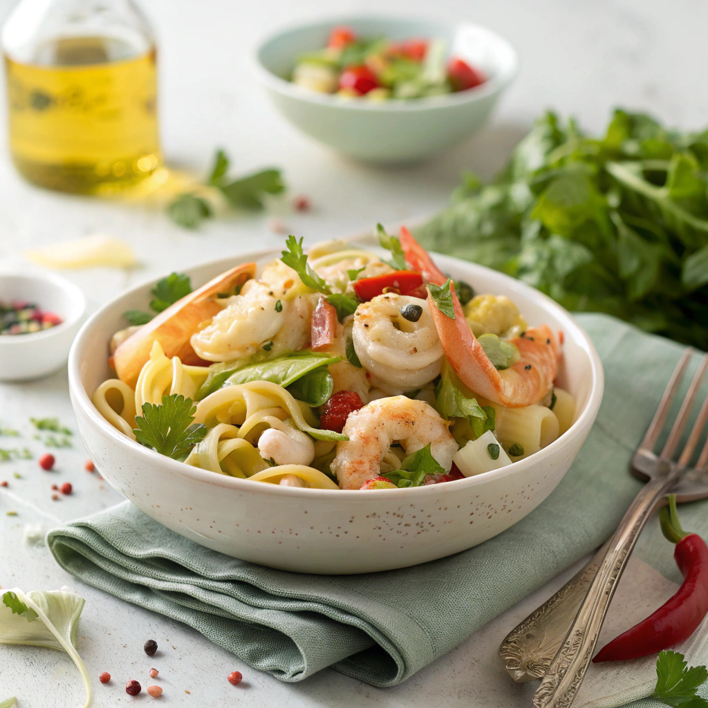 shrimp pasta salad recipe – light and fresh image 1