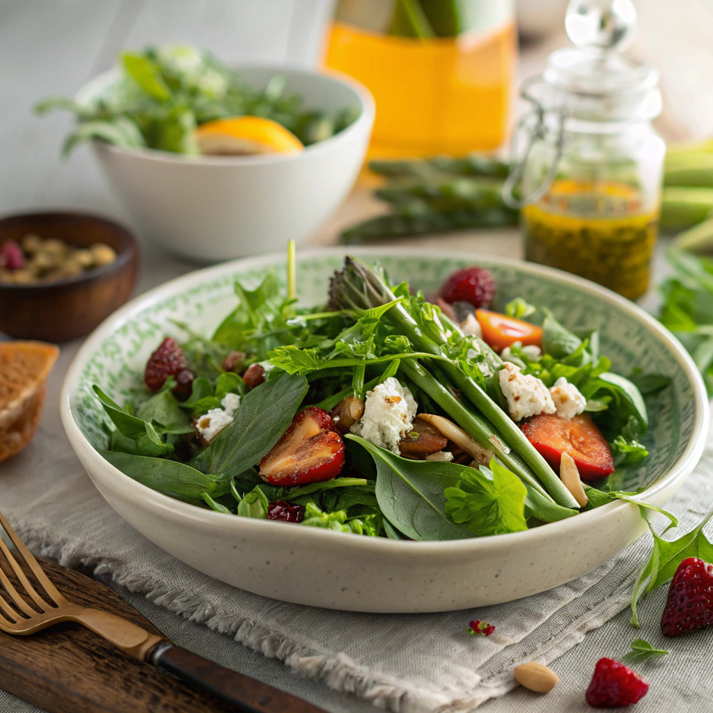 Spring Salad Recipe – Fresh Seasonal Greens spring salad recipe – fresh seasonal greens image 1