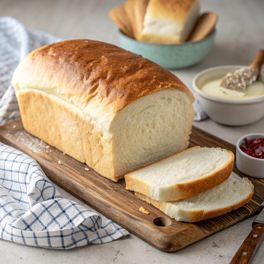 white bread recipe homemade – soft and fluffy image 1