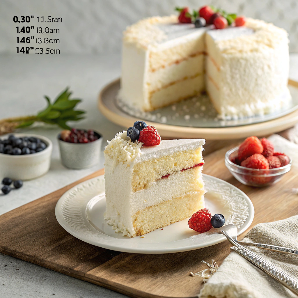 white cake recipe – light and fluffy image 1